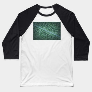 Car on the road going diagonally through the forest top down aerial view Baseball T-Shirt